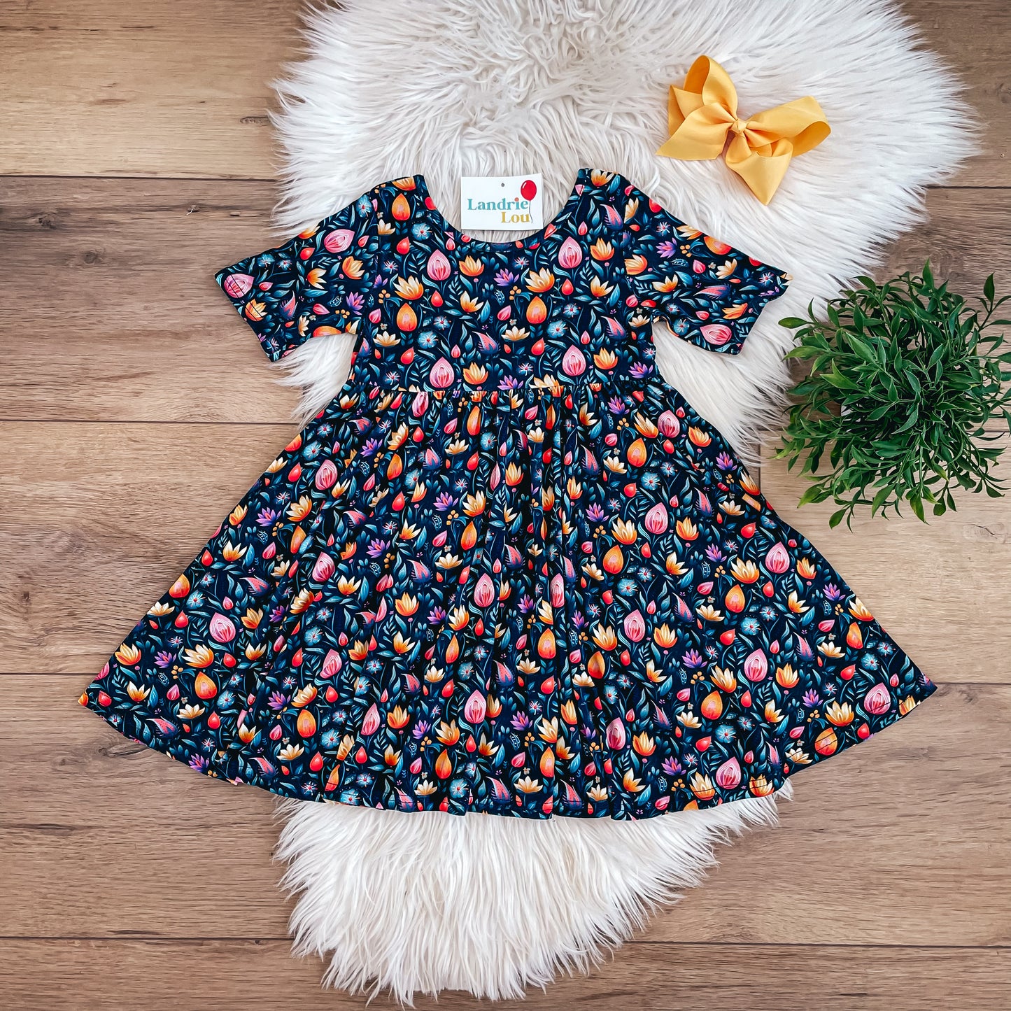 Tulip Twirl Dress by Landrie Lou